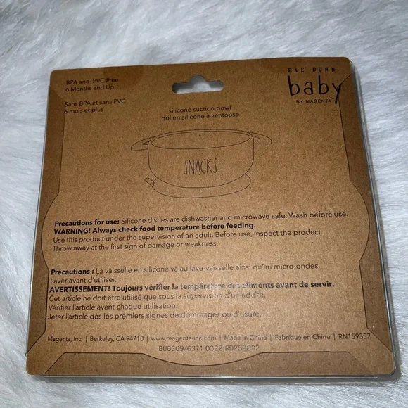Rae Dunn Baby SNACK Silicone Suction Bowl - Picture 7 of 8